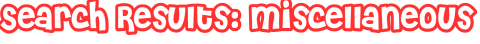 Search Results: miscellaneous